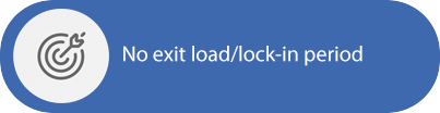 No exit load lock in period